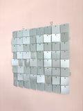 New pastel pearl blue sequin wall panels