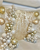 Vanilla sequin wall