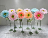 Various colour Giant organza flower