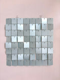 New pastel pearl blue sequin wall panels