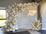 NEW “Pearl” white Matte sequin wall