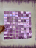 NEW MINI mirrored lavender sequin wall