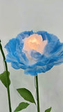 Blue Giant organza moving flower with light