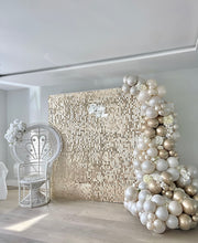 Vanilla sequin wall