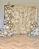 Champagne gold sequin wall