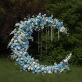 Blue moon floral arch freestanding