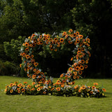 Sunflower heart floral arch freestanding