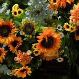 Sunflower heart floral arch freestanding