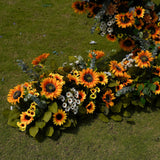 Sunflower heart floral arch freestanding