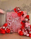 Matte Pink sequin wall