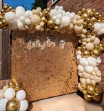 Champagne gold sequin wall