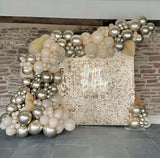 Vanilla sequin wall