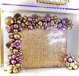 Champagne gold sequin wall